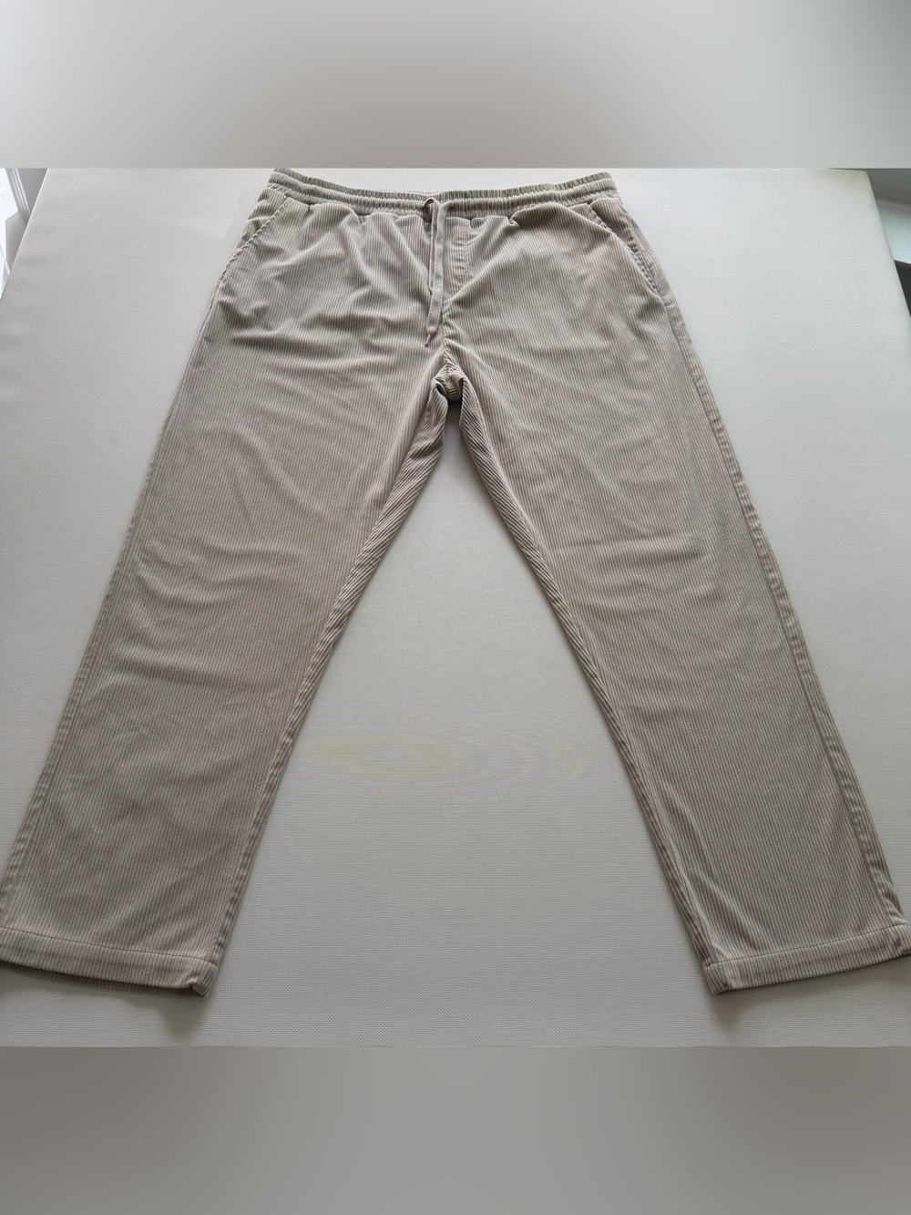 Forever 21 Men's Corduroy Drawstring Pants - Light Beige